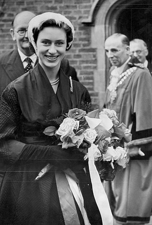 Princess Margaret visiting the Dockland Settlement. 28 June 1952.