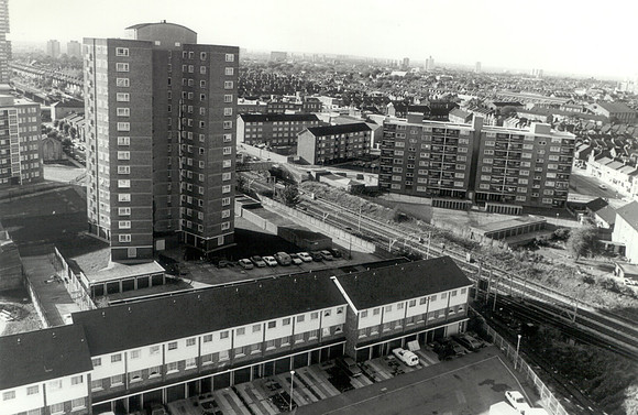 Cearns House and William Morley Close. 1970s.