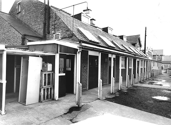 West Ham College of Technology Annexe, Stratford. Former Artillery House stables. 1973.