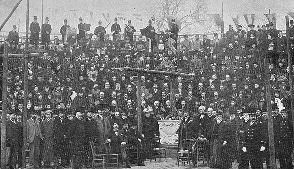 West Ham Technical Institute, Stratford. Stone-Laying Ceremony. 1896.