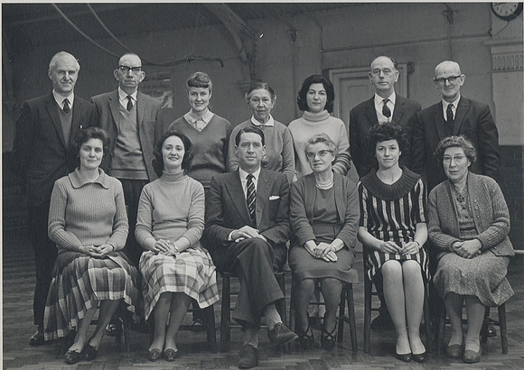 Staff at Sarah Bonnell School. 1972.