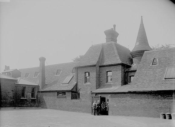 West Ham Church School. Exterior view of Girls' School. 6 June 1925.