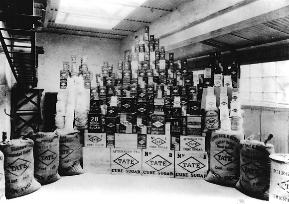 Tate & Lyle, Silvertown. Range of packing materials. Pre-1921.