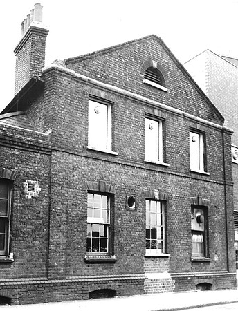 Curwen Press, Plaistow. Former North Street Chapel. 1970.