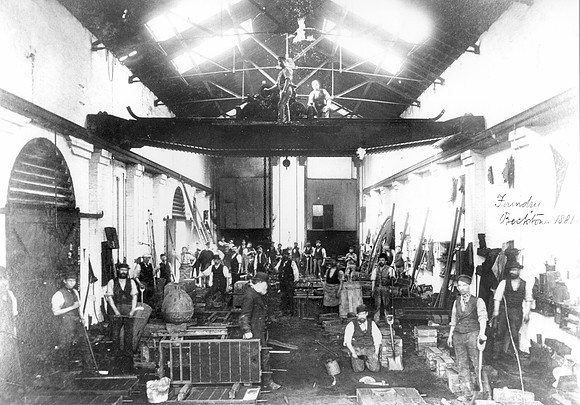 Beckton Gasworks. Foundry. 1881.