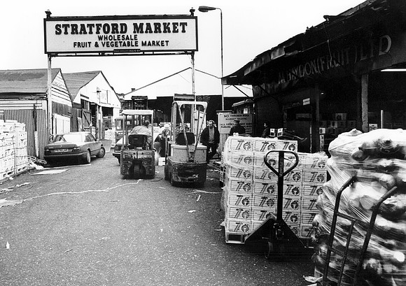 Stratford Wholesale Fruit Vegetable Market. December 1990.