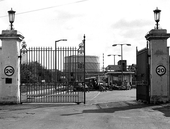 Beckton Gasworks. Main entrance.