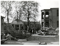 East Ham Memorial Hospital Out-Patients Department. Bomb damage. 20 October 1940.