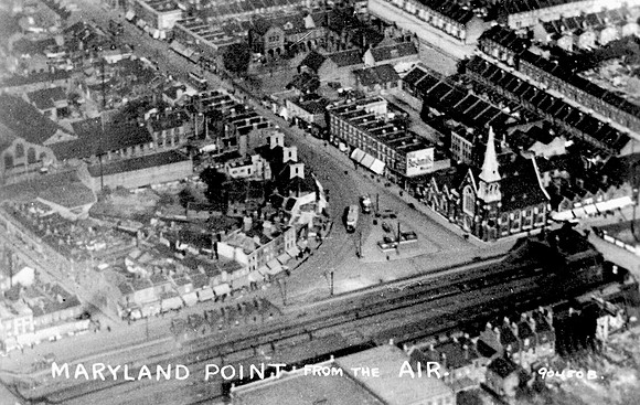 Maryland Point from the Air. c1910.