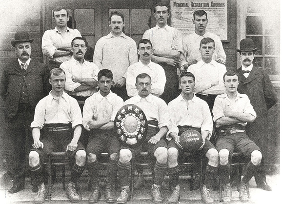 Thames Ironworks. Platers football team, 1900-01.