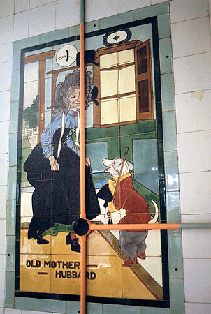 Queen Mary's Hospital, Stratford. Children's Ward. Old Mother Hubbard. (Wall tile 4).