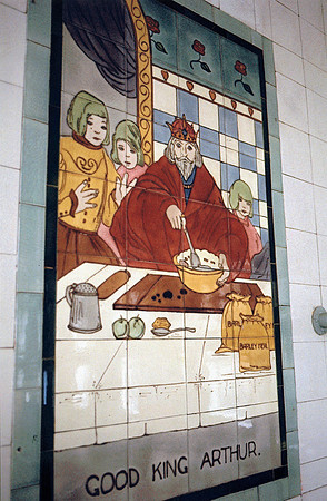 Queen Mary's Hospital, Stratford. Children's Ward. Good King Arthur. (Wall tile 12).