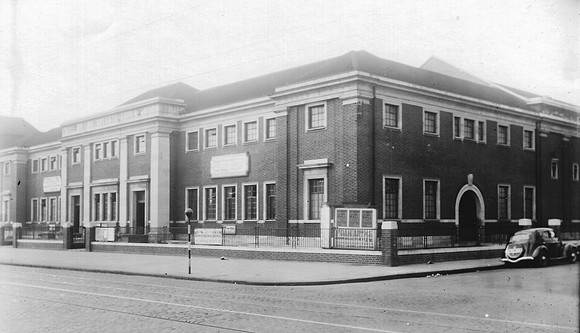 West Ham Municipal Baths, Romford Road. 1 March 1938