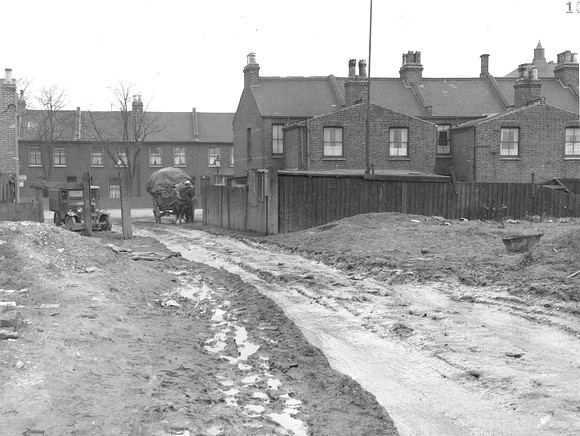 Temple Mill Lane. Road to Piggeries. 20 February 1937.