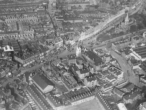 Stratford Broadway. Aerial view. c1920.