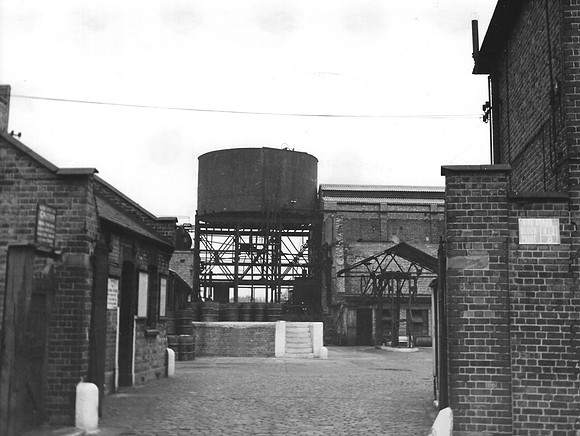 Berk Chemical Works, Crows Road, Stratford. August 1951.