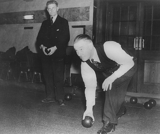 Bowling at Romford Road Baths.