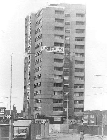 Newtown Point, Stratford, shortly before demolition. November 1981.
