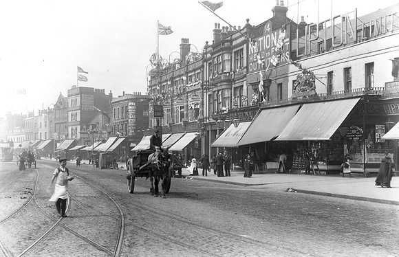 Stratford Broadway. Mafeking Day. 21 May 1900.