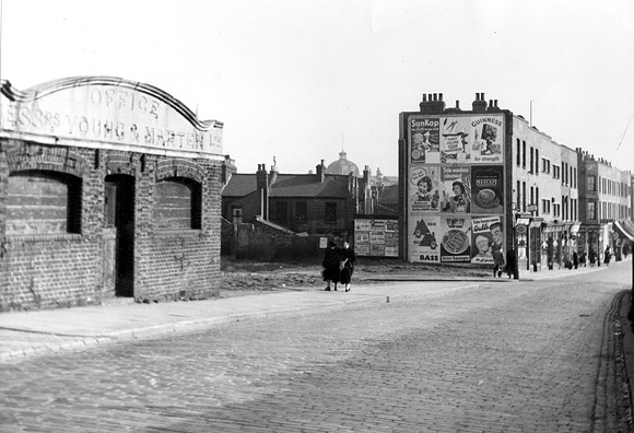 Angel Lane, Stratford. March 1955.