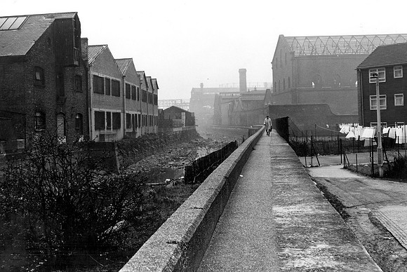 Channelsea River-Cam Road, Stratford. 1964.