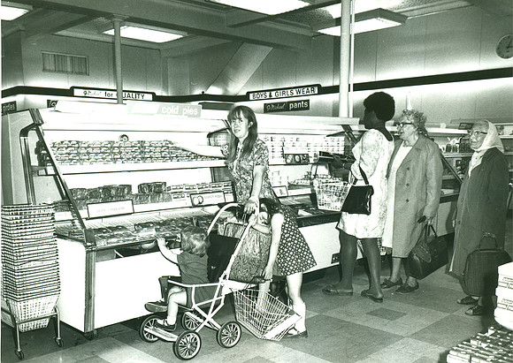 Marks & Spencer, Stratford High Street. 1973.