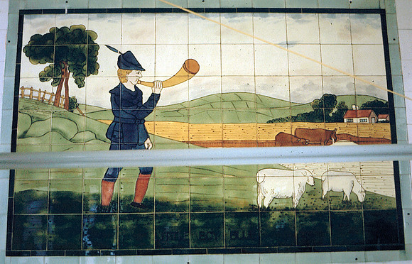 Queen Mary's Hospital, Stratford. Children's Ward. Little Boy Blue. (Wall tile 8).