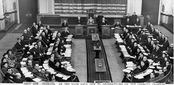 West Ham Council meeting. 6 December 1949.