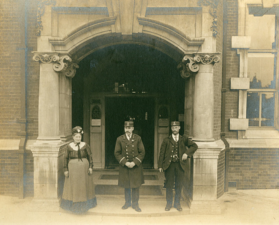Stratford Library. Entrance. c1900.