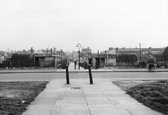 Major Road,Stratford, looking south-east across Maryland Road. 1940s.