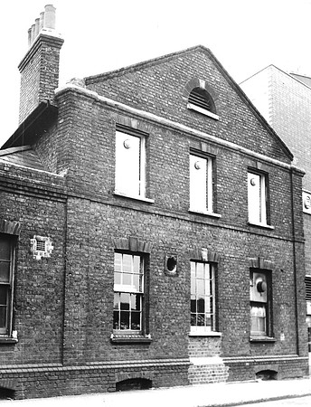 Curwen Press, Plaistow. Former North Street Chapel. 1970.