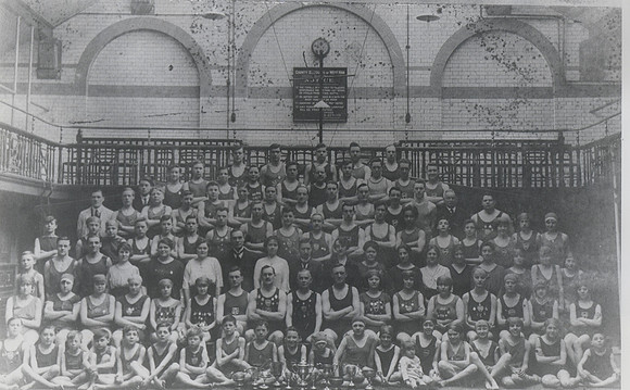 Members of Plaistow United Swimming Club. 1925.