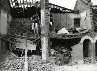 Riles Road, Plaistow. Bomb damage. 19 March 1941.