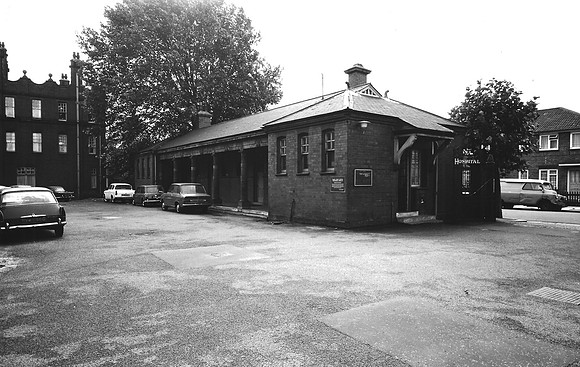 Plaistow Hospital, Samson Street. August 1973.