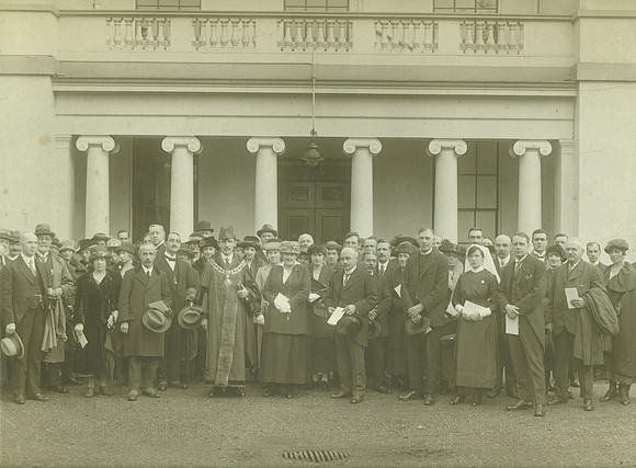 Opening of Harts Sanatorium, Woodford Green, by Councillor George Dean, Mayor of East Ham. 1920.