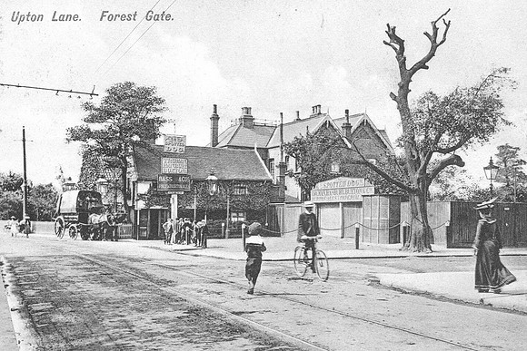 Upton Lane, Forest Gate. (The Spotted Dog).