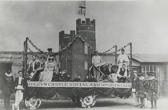 Members of the Boleyn Castle & Sports Club in carnival mood.