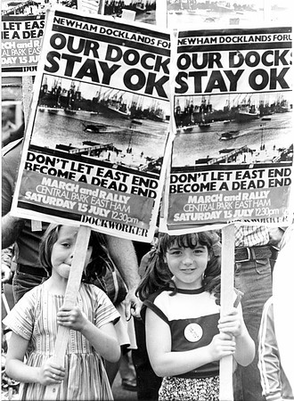 Docks protest.
