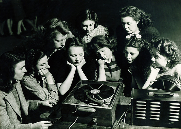 Canning Town Library. Record library. 1954.