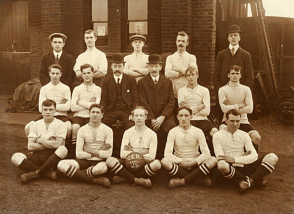 Great Eastern Railway (Restaurant) Cars Football Club. 1911-12.