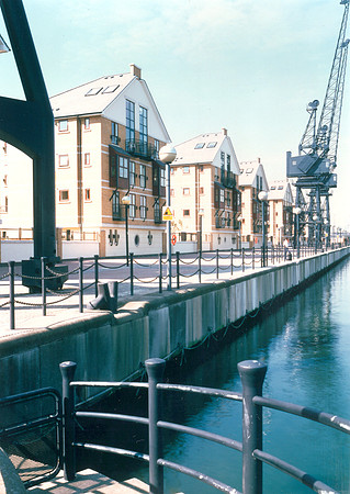New housing, Britannia Village, Silvertown. 1998.