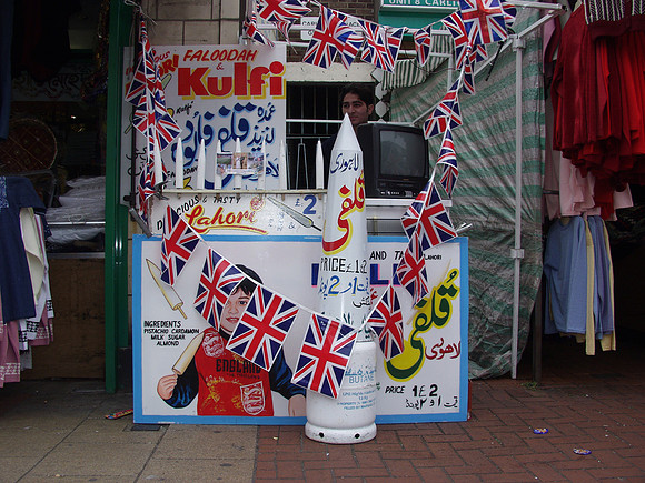 Decorations for the Queen's Golden Jubilee visit. 2002.
