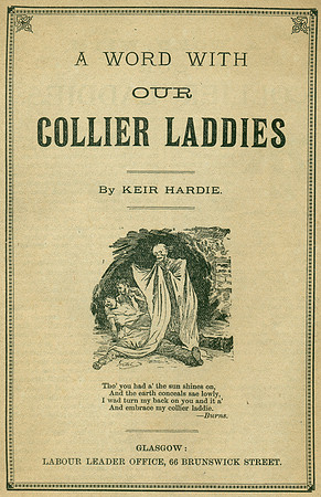 Collier Laddies. Title page of pamphlet by Keir Hardie.