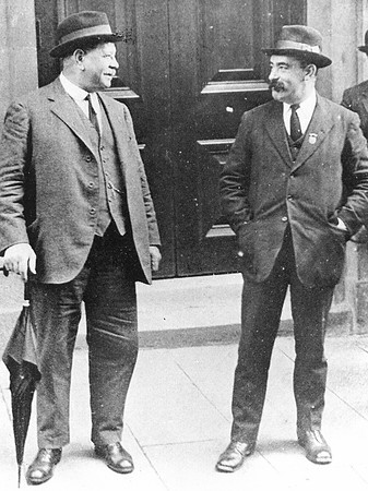 Will Thorne, MP for Plaistow, & Jack Jones, MP for Silvertown, at Southport.