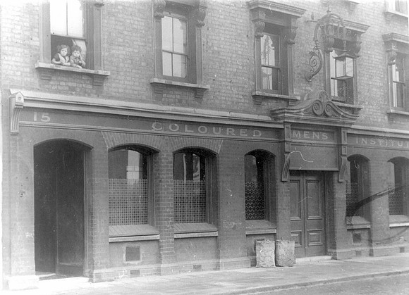Coloured Men's Institute, 13-15 Tidal Basin Road, Canning Town. c1926.