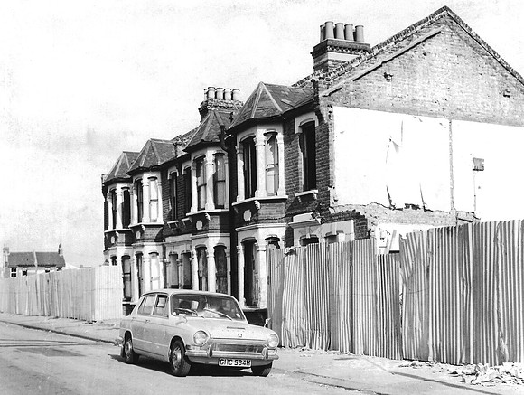 Baron Road, Canning Town. October 1975.