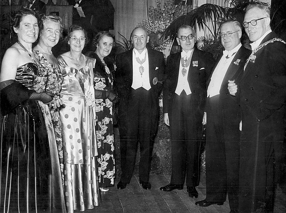 Mayor's Reception. West Ham Town Hall. October 1953.